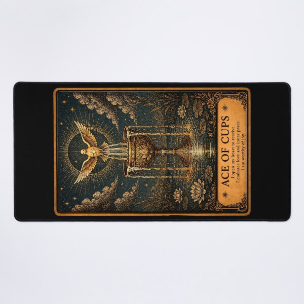 Item preview, Ace of Cups Tarot Card - Mystical Love & Spiritual Connection designed and sold by ArcanaAbsolute.