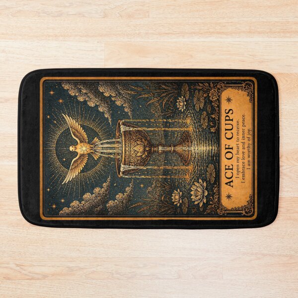 Item preview, Ace of Cups Tarot Card - Mystical Love & Spiritual Connection designed and sold by ArcanaAbsolute.