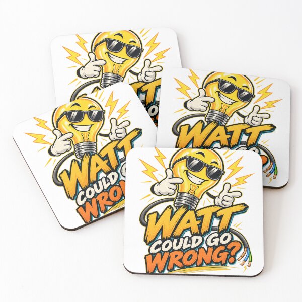 Item preview, Watt Could Go Wrong Funny Electrician Humor designed and sold by ABprintstudio.