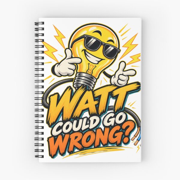 Item preview, Watt Could Go Wrong Funny Electrician Humor designed and sold by ABprintstudio.