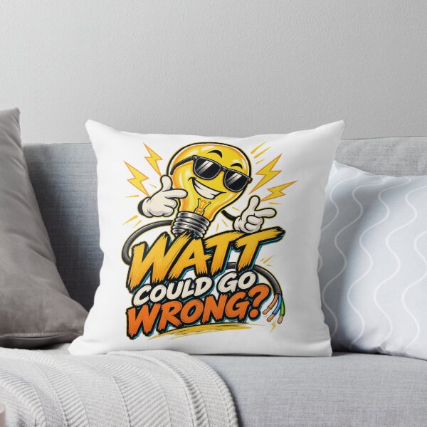 Item preview, Watt Could Go Wrong Funny Electrician Humor designed and sold by ABprintstudio.