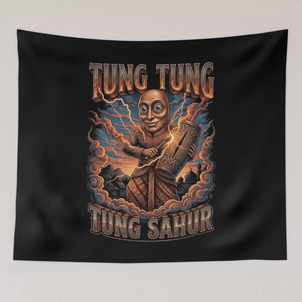 Item preview,  Surreal Italian Brainrot Meme Tung Tung Tung Sahur designed and sold by MOONE FLOWER.