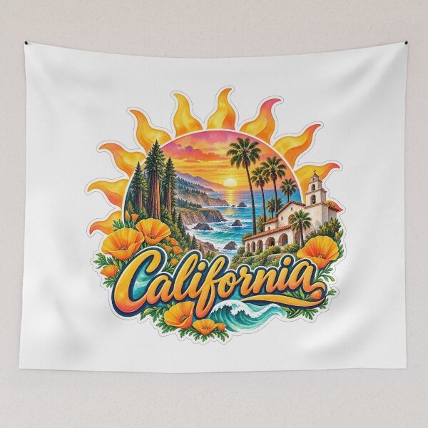 Aperçu de l'œuvre Golden State Sun créée et vendue par Whimspired By Paxx.