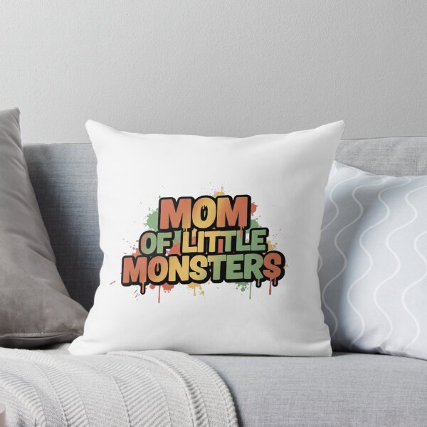 Item preview, Mom of Little Monsters Funny Retro Halloween Drip Text designed and sold by FestivityFinds.
