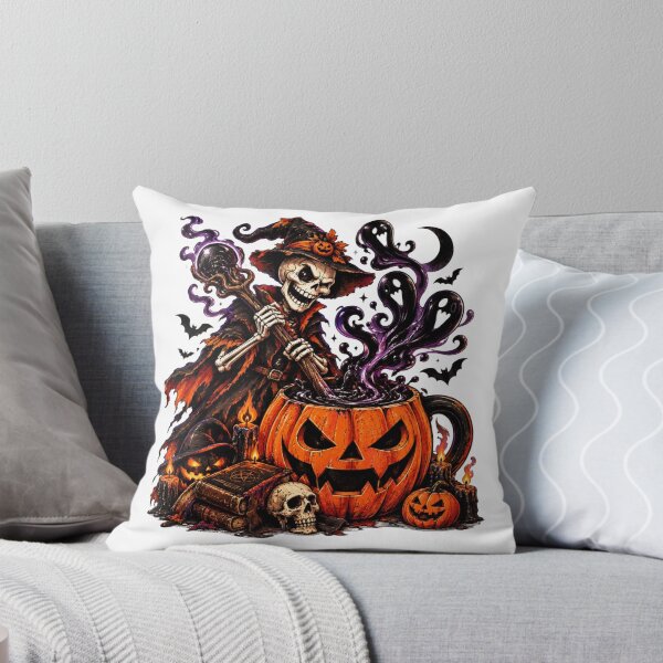 Item preview, Funny Halloween Witch Skeleton Pumpkin Ghost Gothic  designed and sold by PIXENTRA.
