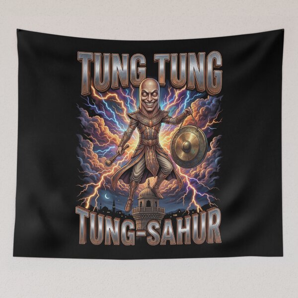 Item preview, Surreal Italian Brainrot Meme Tung Tung Tung Sahur designed and sold by MOONE FLOWER.