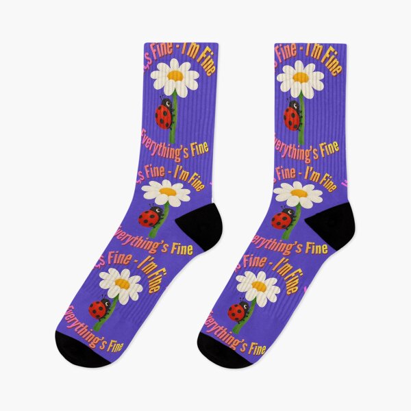 Item preview, It's Fine I'm Fine Everything's Fine – Cute Ladybug Funny Sarcastic Quote Art designed and sold by Evelashop.