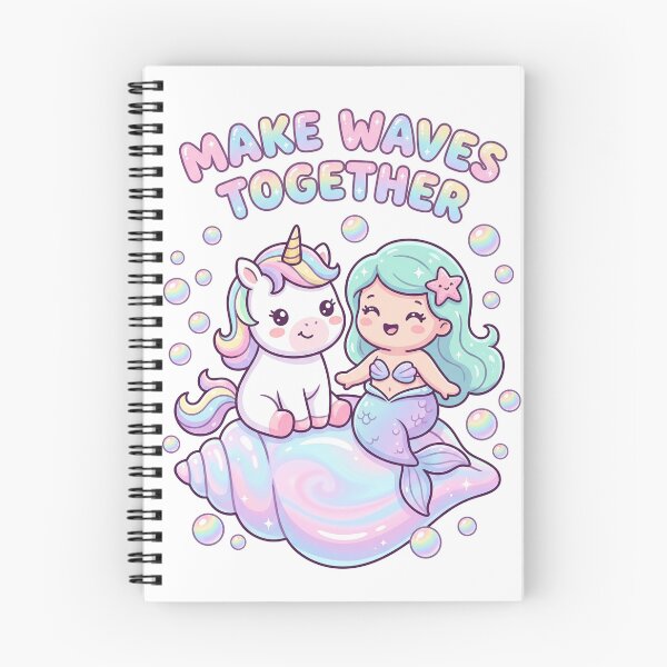 Item preview, Cute Unicorn and Mermaid Best Friends designed and sold by naragon4289.