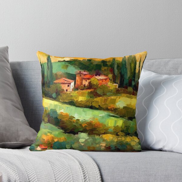 Item preview, Italian Rural Hills Countryside Colorful Landscape Digital Art designed and sold by DEC02.