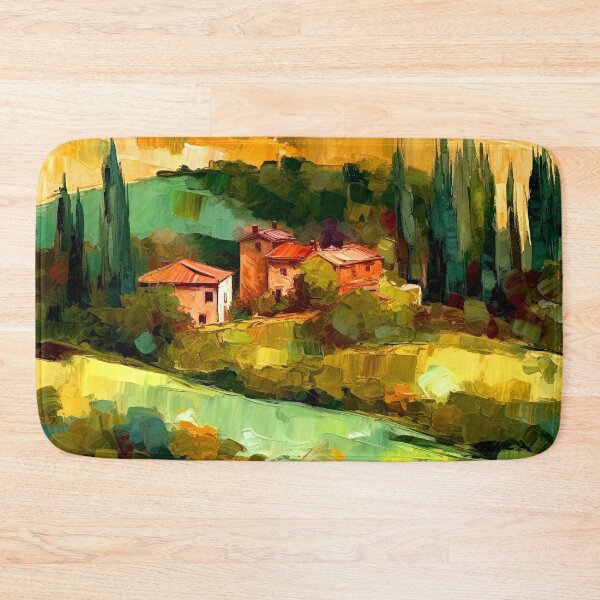 Item preview, Italian Rural Hills Countryside Colorful Landscape Digital Art designed and sold by DEC02.