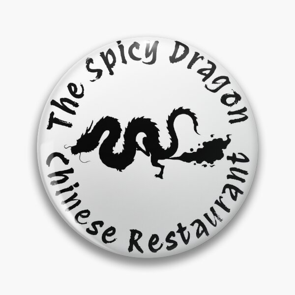 Item preview, SPICY DRAGON RESTAURANT_Circle_black designed and sold by AlienAardvark.