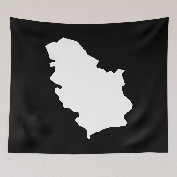 Item preview, Serbia Country Shape RS designed and sold by shitpostee.