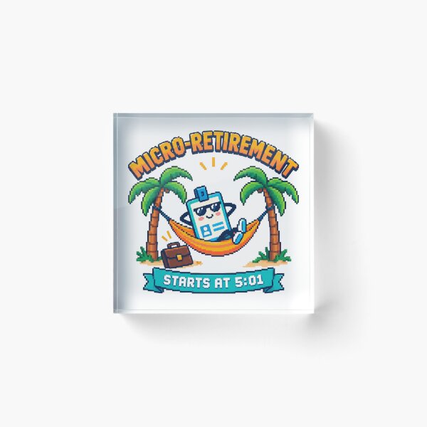 Item preview, MICRO RETIREMENT STARTS AT 5:01 designed and sold by BRIGHT BITS BOUTIQUE.