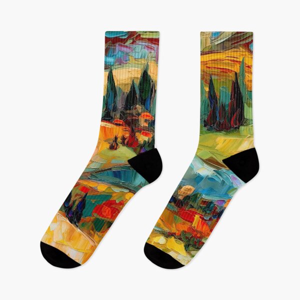 Item preview, Italian Rural Hills Countryside Colorful Landscape Digital Art designed and sold by DEC02.
