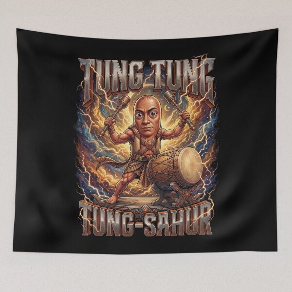 Item preview,  Surreal Italian Brainrot Meme Tung Tung Tung Sahur designed and sold by MOONE FLOWER.