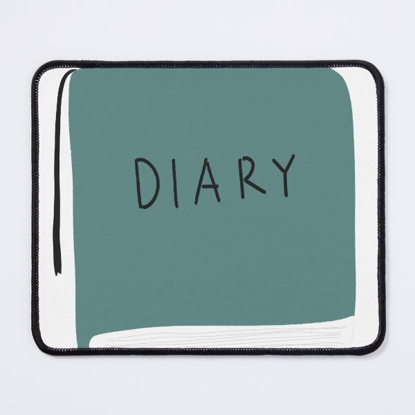 Item preview, Teal Blue Diary Journal With Bookmark designed and sold by raun.draw.