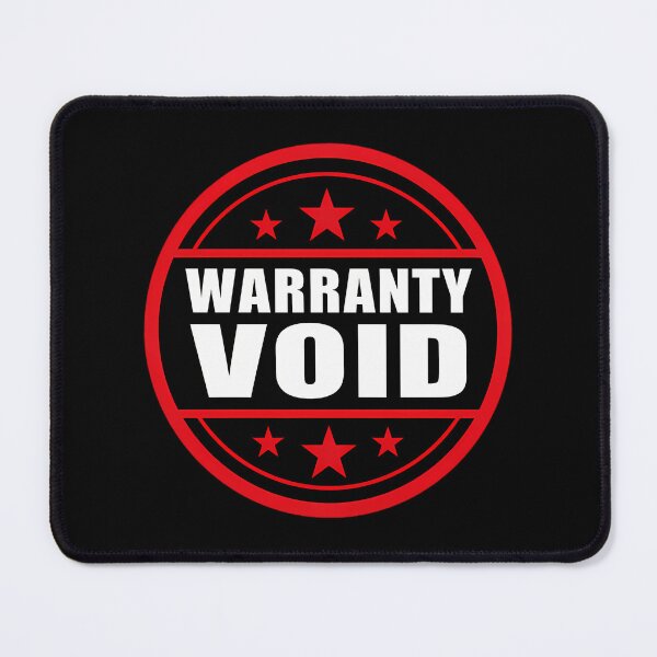 Item preview, Warranty Void Simple Official Stamp Bumper designed and sold by feroneviescao.
