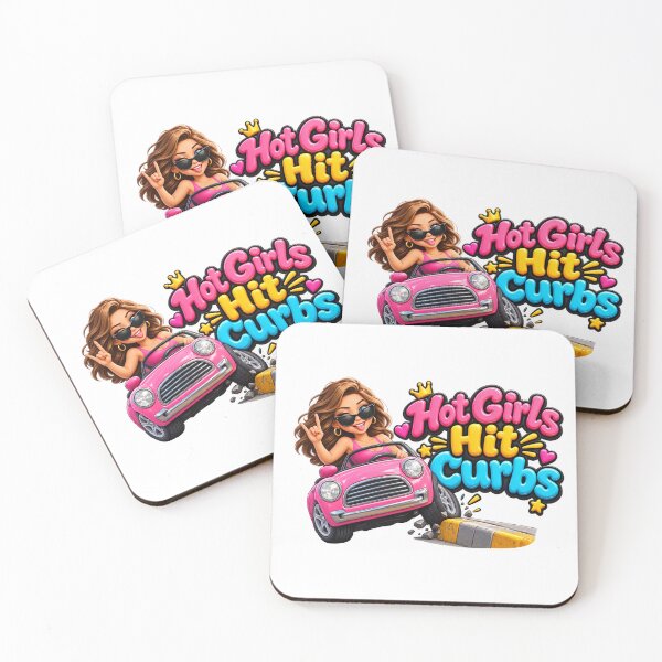 Item preview, Hot Girls Hit Curbs Funny Car Girl Driving 3D designed and sold by MR4me.