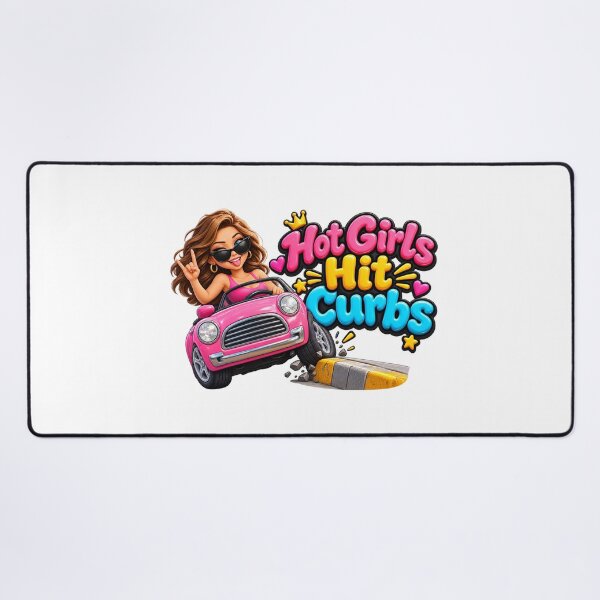 Item preview, Hot Girls Hit Curbs Funny Car Girl Driving 3D designed and sold by MR4me.