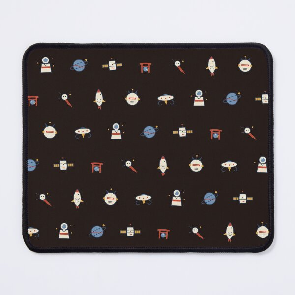 Item preview, Japanese Torii Space Cosmos Retro Mid Century Micro Icon Pattern designed and sold by KungPowUnicorn.