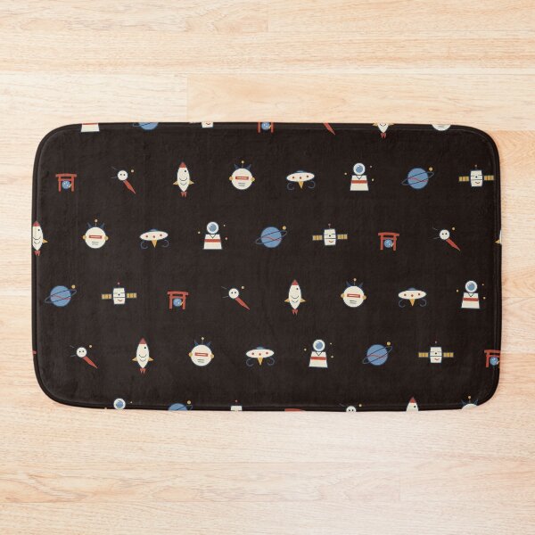 Item preview, Japanese Torii Space Cosmos Retro Mid Century Micro Icon Pattern designed and sold by KungPowUnicorn.