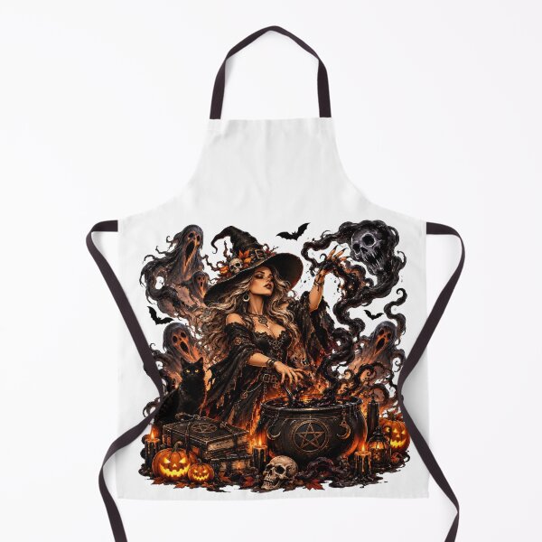 Item preview, Gothic Halloween Witch Cauldron Ghosts designed and sold by PIXENTRA.