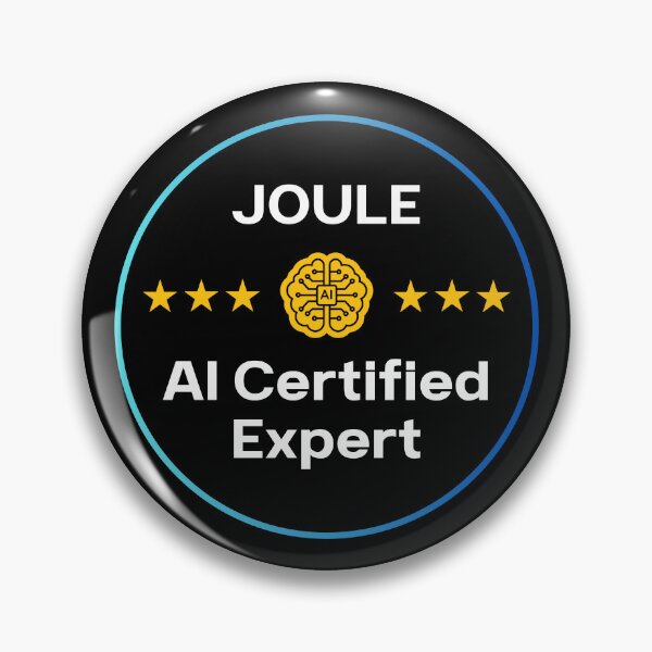 Item preview, Joule AI Certified Expert - Funny SAP Badge designed and sold by HypercareClub.