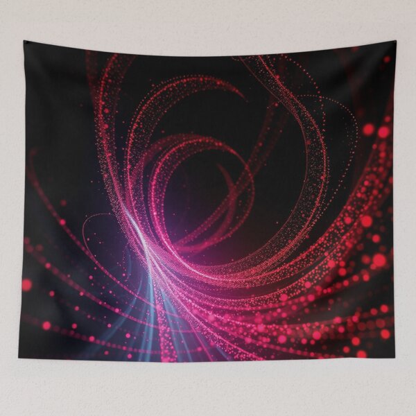 Item preview, Pink Purple Vortex Spiral Abstract Digital Artwork designed and sold by IntelliMindDesigns.