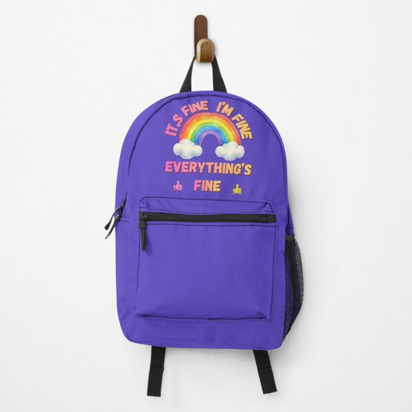 Item preview, It's Fine I'm Fine Everything's Fine – Cute Rainbow Funny Sarcastic Quote Art designed and sold by Evelashop.