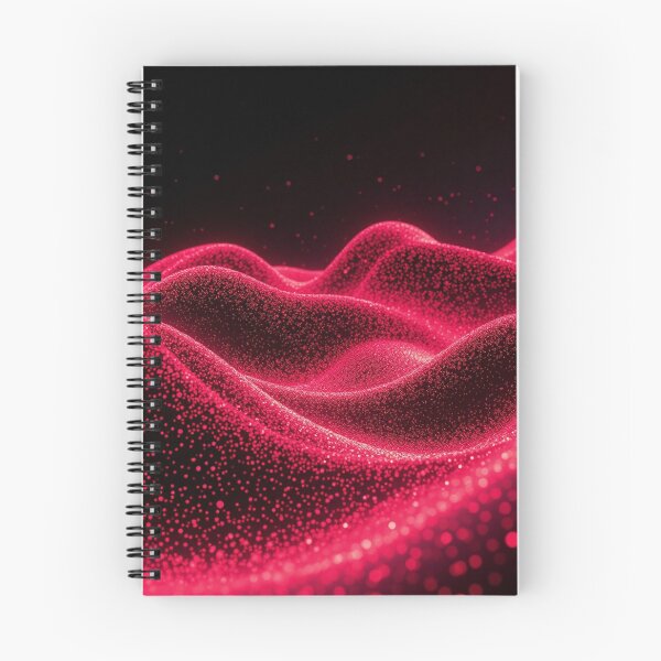 Item preview,  Coral Pink Wave Particle Abstract Modern Art Design designed and sold by IntelliMindDesigns.