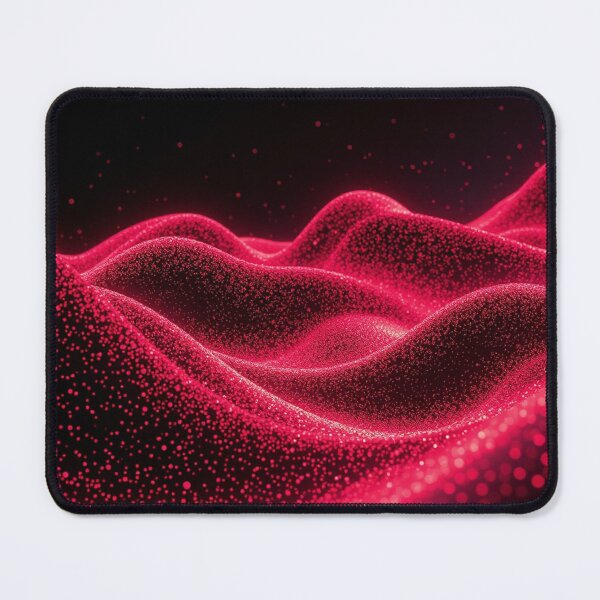 Item preview, Coral Pink Wave Particle Abstract Modern Art Design designed and sold by IntelliMindDesigns.