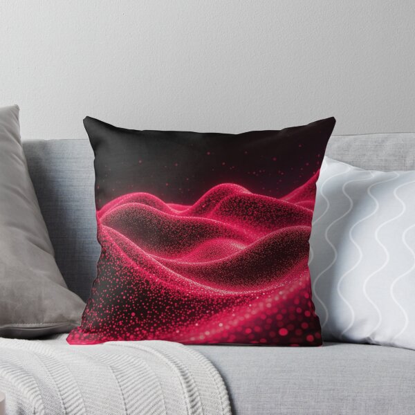 Item preview,  Coral Pink Wave Particle Abstract Modern Art Design designed and sold by IntelliMindDesigns.