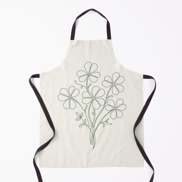 Item preview, Wild Clover Line Art | Minimalist Sage Green Botanical Print (line art) designed and sold by Zaramodo.