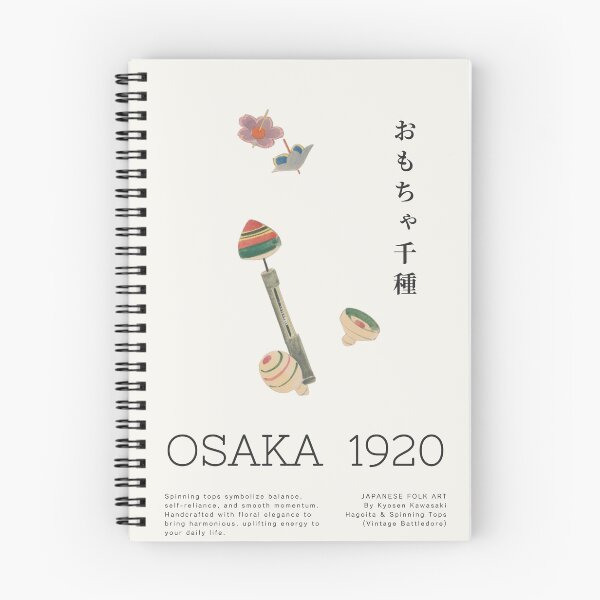 Item preview, Japanese Folk Art Poster - Traditional Koma Spinning Tops, Osaka 1920 designed and sold by NippoKappo.