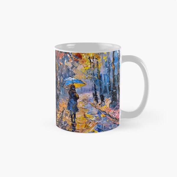 Item preview, Mujer bajo la lluvia, pintura digital estilo impasto. designed and sold by DEC02.