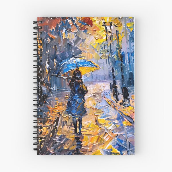 Item preview, Woman in Rain Impasto Style Digital Painting Art designed and sold by DEC02.