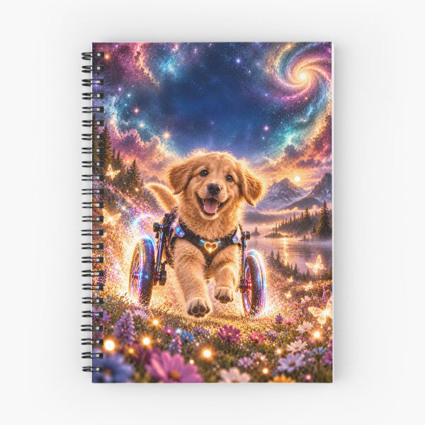 Item preview, Magical Golden Retriever puppy in the cosmic universe designed and sold by knuppify.