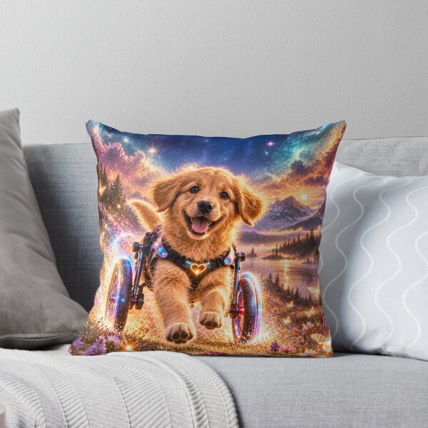 Item preview, Magical Golden Retriever puppy in the cosmic universe designed and sold by knuppify.