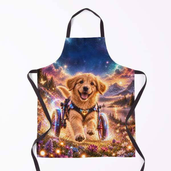 Item preview, Magical Golden Retriever puppy in the cosmic universe designed and sold by knuppify.