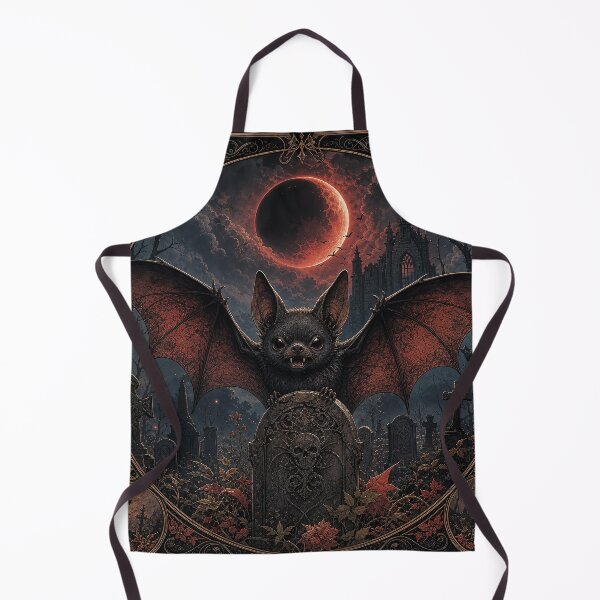 Item preview, Gothic Vampire Bat Blood Moon Graveyard Skull Halloween designed and sold by FestivityFinds.
