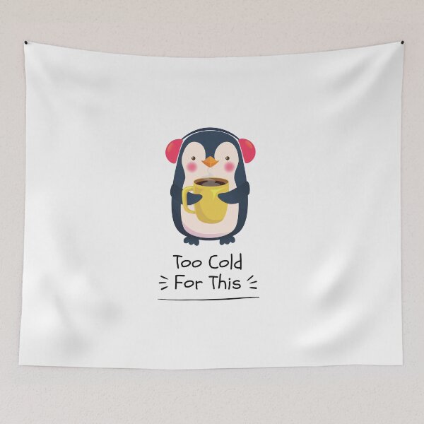 Item preview, Too Cold For This Cozy Penguin Design designed and sold by FlareCraftStudio.