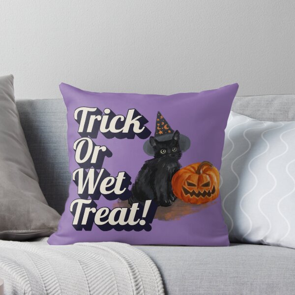 Item preview, Trick or Wet Treat Funny Black Cat Halloween designed and sold by harryordinary.