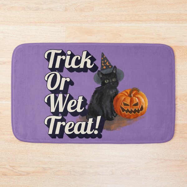 Item preview, Trick or Wet Treat Funny Black Cat Halloween designed and sold by harryordinary.