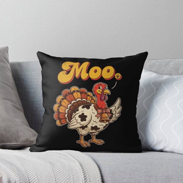 Item preview, Vintage Retro Turkey Disguised As Cow Moo Thanksgiving designed and sold by CF_VintageDesign.