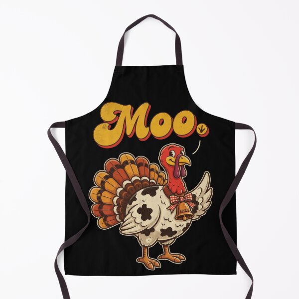 Item preview, Vintage Retro Turkey Disguised As Cow Moo Thanksgiving designed and sold by CF_VintageDesign.