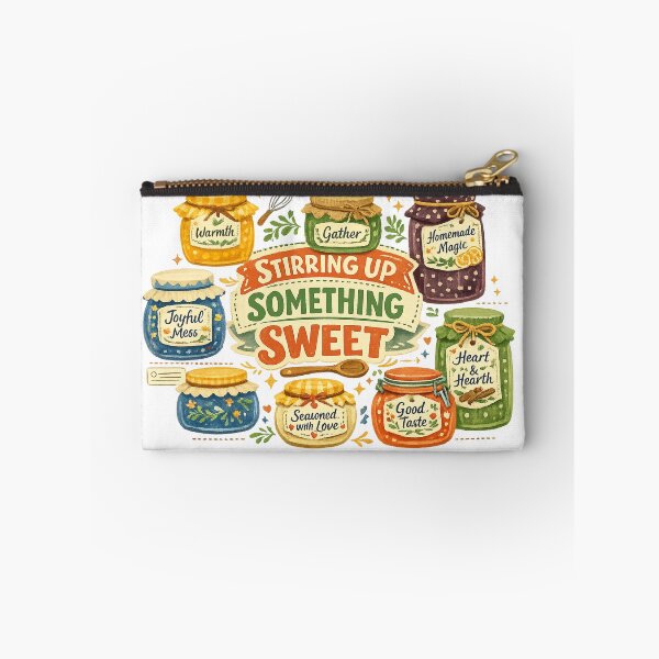 Item preview, Stirring Up Something Sweet Cozy Kitchen Baking Cottagecore Jar Art Design designed and sold by inkoutninja.