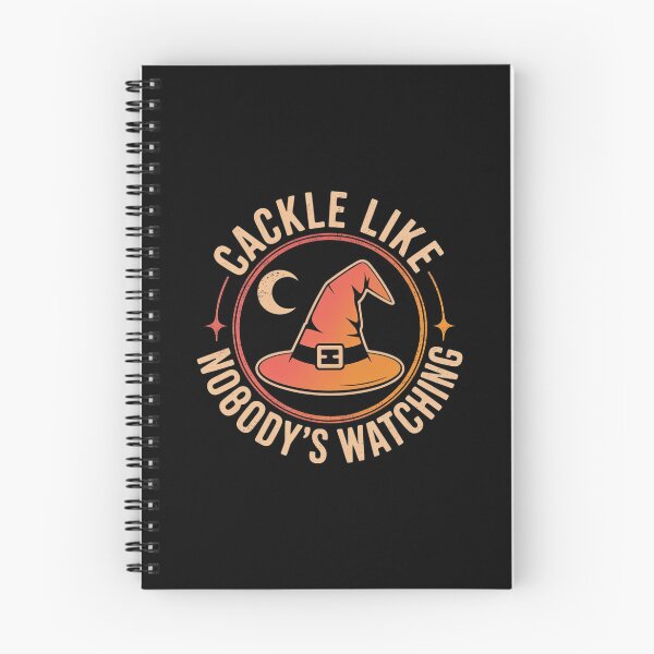 Item preview, Cackle Like Nobody's Watching Funny Witch Hat Retro Halloween Gift designed and sold by FestivityFinds.