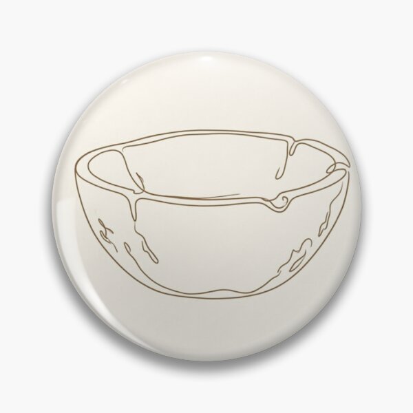 Item preview, Weathered Wood Bowl | Wabi-Sabi Minimalist Line Art designed and sold by Zaramodo.
