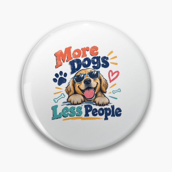 Item preview, More Dogs Less People Dog Lover Introvert Pet Owner Canine Fan designed and sold by RetroMini2026.
