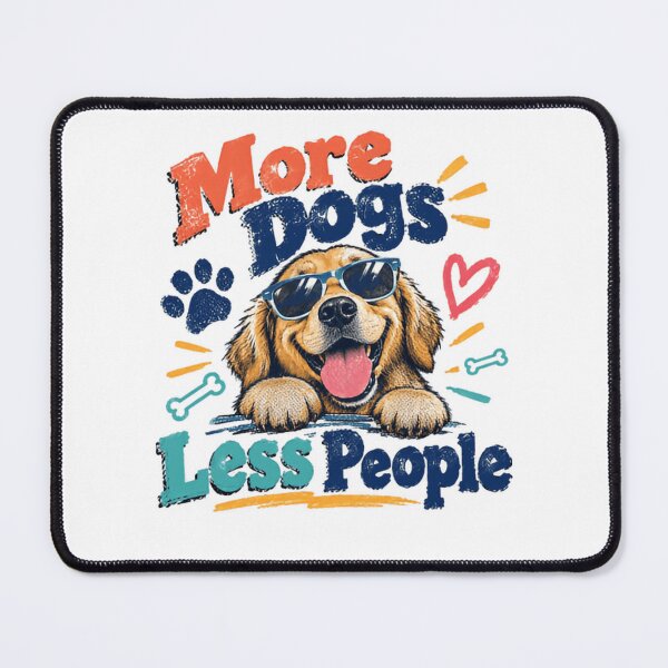 Item preview, More Dogs Less People Dog Lover Introvert Pet Owner Canine Fan designed and sold by RetroMini2026.